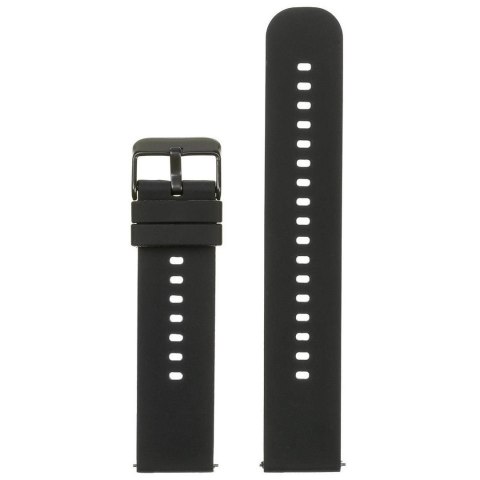 Pasek gumowy do zegarka U27 - czarny/czarny - 18mm Pasek gumowy do zegarka U27 - czarny/czarny - 18mm