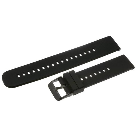 Pasek gumowy do zegarka U27 - czarny/czarny - 18mm Pasek gumowy do zegarka U27 - czarny/czarny - 18mm