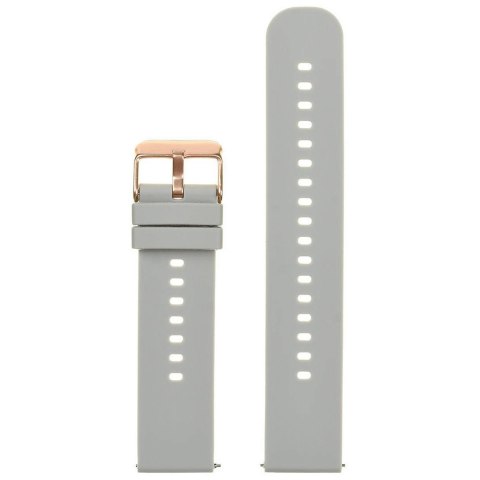 Pasek gumowy do zegarka U27 - jasny szary/rosegold - 20mm Pasek gumowy do zegarka U27 - jasny szary/rosegold - 20mm