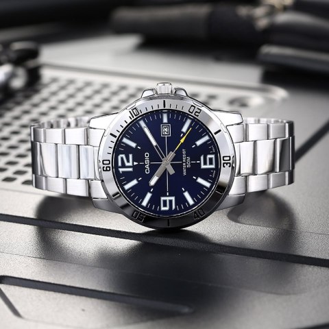 ZEGAREK MĘSKI CASIO MTP-VD01D-2B (zd175a) + BOX ZEGAREK MĘSKI CASIO MTP-VD01D-2B (zd175a) + BOX