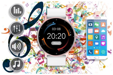 SMARTWATCH UNISEX GRAVITY GT1-7 - PULSOMETR, WŁASNE TARCZE (sg015g) SMARTWATCH UNISEX GRAVITY GT1-7 - PULSOMETR, WŁASNE TARCZE (sg015g)
