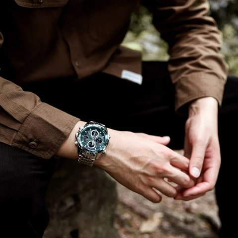 ZEGAREK MĘSKI NAVIFORCE NF9197S S/S/GN + BOX ZEGAREK MĘSKI NAVIFORCE NF9197S S/S/GN + BOX