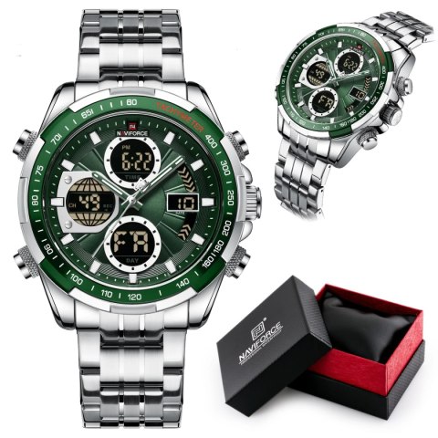 ZEGAREK MĘSKI NAVIFORCE NF9197S S/S/GN + BOX ZEGAREK MĘSKI NAVIFORCE NF9197S S/S/GN + BOX