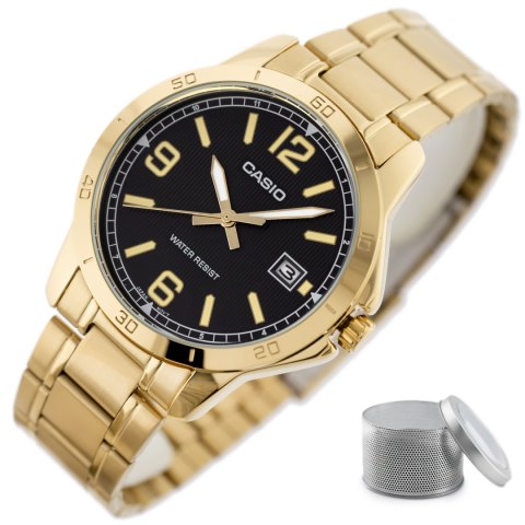 ZEGAREK MĘSKI CASIO MTP-V004G-1B (zd047h) + BOX ZEGAREK MĘSKI CASIO MTP-V004G-1B (zd047h) + BOX