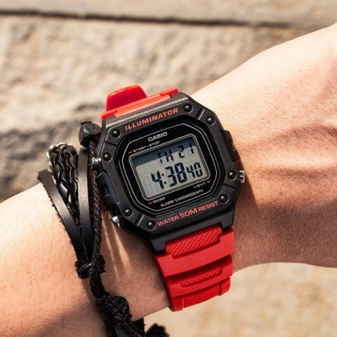 ZEGAREK MĘSKI CASIO W-218H-4B + BOX ZEGAREK MĘSKI CASIO W-218H-4B + BOX