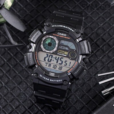 ZEGAREK MĘSKI CASIO Digital Moonphase WS-1500H-1A + BOX ZEGAREK MĘSKI CASIO Digital Moonphase WS-1500H-1A + BOX