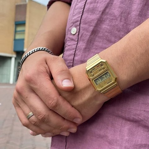 Zegarek Casio Retro Vintage A100WEG-9AEF (zd640e) Zegarek Casio Retro Vintage A100WEG-9AEF (zd640e)