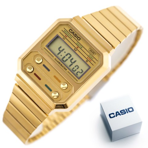 Zegarek Casio Retro Vintage A100WEG-9AEF (zd640e) Zegarek Casio Retro Vintage A100WEG-9AEF (zd640e)