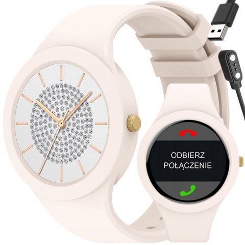 SMARTWATCH DAMSKI GRAVITY GT14-1 - ROZMOWY BLUETOOTH, WŁASNE TARCZE (sg026a) SMARTWATCH DAMSKI GRAVITY GT14-1 - ROZMOWY BLUETOOTH, WŁASNE TARCZE (sg026a)
