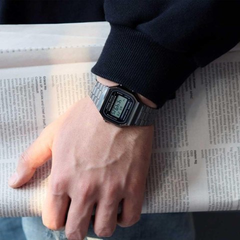ZEGAREK UNISEX CASIO A168WGG-1A (zd088e) - KLASYKA + BOX ZEGAREK UNISEX CASIO A168WGG-1A (zd088e) - KLASYKA + BOX