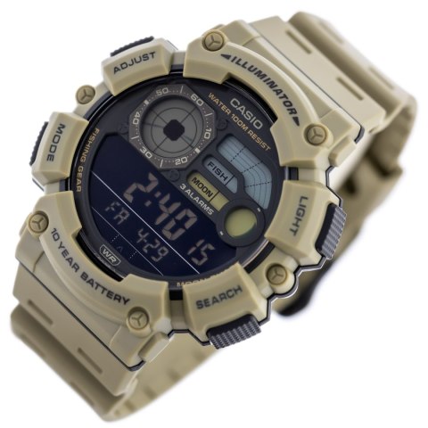 ZEGAREK MĘSKI CASIO Digital Moonphase WS-1500H-5B + BOX ZEGAREK MĘSKI CASIO Digital Moonphase WS-1500H-5B + BOX