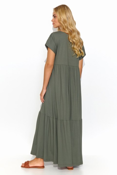 Sukienka Model M828 Khaki - Makadamia Sukienka Model M828 Khaki - Makadamia