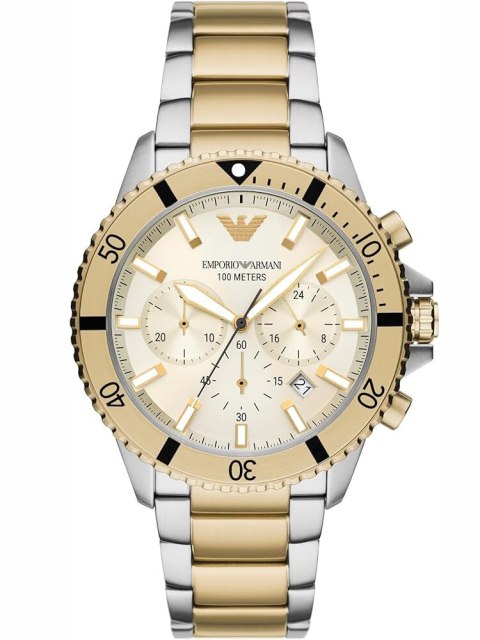 Emporio Armani ZEGAREK MĘSKI EMPORIO ARMANI AR11606 Two-Tone Chronograph + BOX Emporio Armani ZEGAREK MĘSKI EMPORIO ARMANI AR11606 Two-Tone Chronograph + BOX