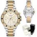 Emporio Armani ZEGAREK MĘSKI EMPORIO ARMANI AR11606 Two-Tone Chronograph + BOX