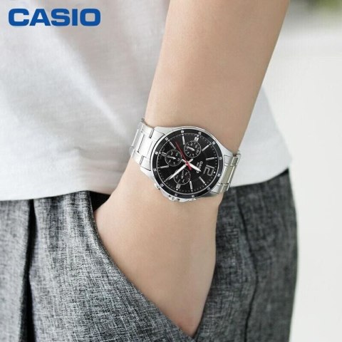 Casio ZEGAREK MĘSKI CASIO MTP-1374D 1AV (zd063b) + BOX Casio ZEGAREK MĘSKI CASIO MTP-1374D 1AV (zd063b) + BOX