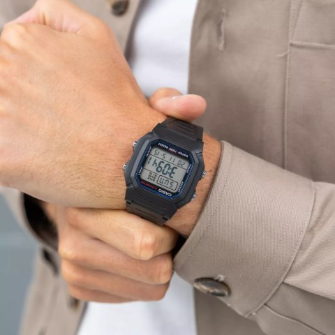 Casio ZEGAREK MĘSKI CASIO W-800H-1A (zd100a) - KLASYKA + BOX Casio ZEGAREK MĘSKI CASIO W-800H-1A (zd100a) - KLASYKA + BOX