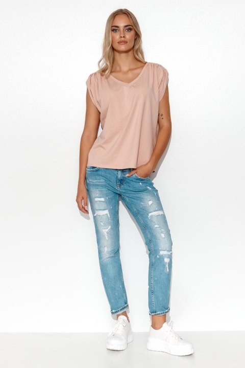 Bluzka Model M774 Powder Pink - Makadamia Bluzka Model M774 Powder Pink - Makadamia