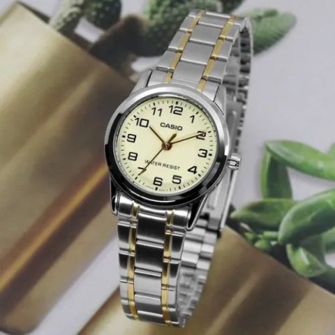 Casio ZEGAREK DAMSKI CASIO LTP-V001SG-9B + BOX Casio ZEGAREK DAMSKI CASIO LTP-V001SG-9B + BOX