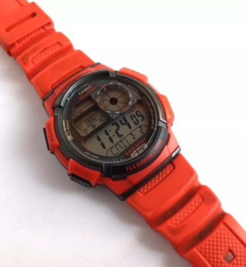 Casio ZEGAREK MĘSKI CASIO AE-1000W 4AV (zd073c) - WORLD TIME + BOX Casio ZEGAREK MĘSKI CASIO AE-1000W 4AV (zd073c) - WORLD TIME + BOX