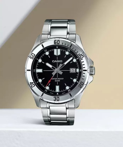 Casio ZEGAREK MĘSKI CASIO MTP-VD01D-1BV + BOX Casio ZEGAREK MĘSKI CASIO MTP-VD01D-1BV + BOX