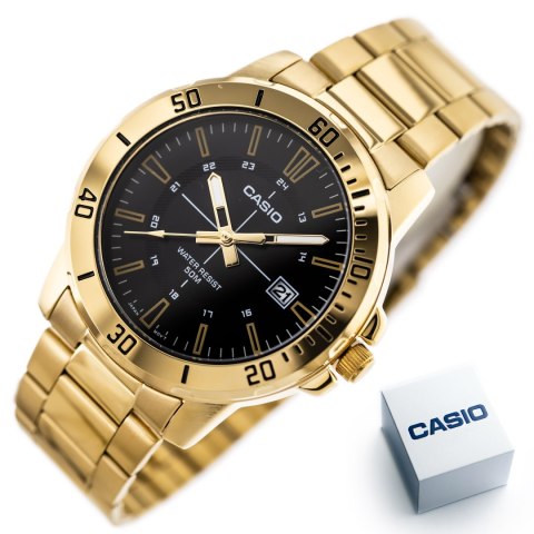 Casio ZEGAREK MĘSKI CASIO MTP-VD01G-1CVUDF (zd185d) + BOX Casio ZEGAREK MĘSKI CASIO MTP-VD01G-1CVUDF (zd185d) + BOX