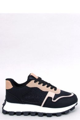 Sneakersy na wysokiej podeszwie BOIS BLACK - Inello