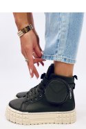 Trampki za kostkę zielone BURN GREEN - Inello