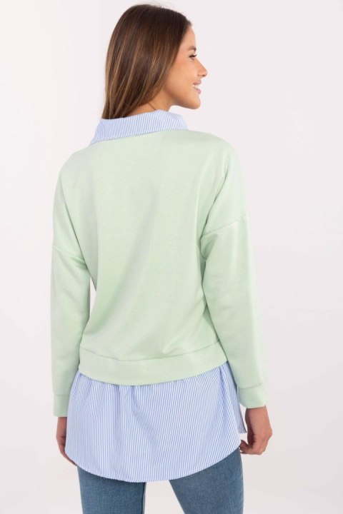 Bluzka Model MI-BZ-M3446.75 Pistacja - Italy Moda Bluzka Model MI-BZ-M3446.75 Pistacja - Italy Moda