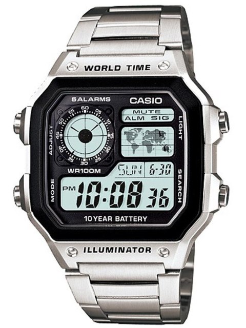 Casio ZEGAREK MĘSKI CASIO AE-1200WHD-1A (zd159a) + BOX Casio ZEGAREK MĘSKI CASIO AE-1200WHD-1A (zd159a) + BOX