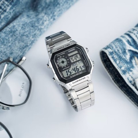 Casio ZEGAREK MĘSKI CASIO AE-1200WHD-1A (zd159a) + BOX Casio ZEGAREK MĘSKI CASIO AE-1200WHD-1A (zd159a) + BOX