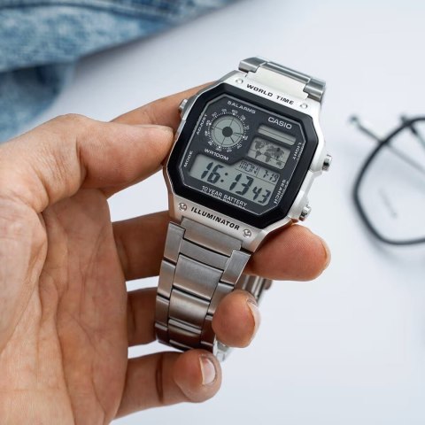 Casio ZEGAREK MĘSKI CASIO AE-1200WHD-1A (zd159a) + BOX Casio ZEGAREK MĘSKI CASIO AE-1200WHD-1A (zd159a) + BOX