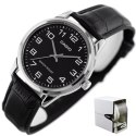 Casio ZEGAREK MĘSKI CASIO MTP-V001L-1BUDF (zd080d) + BOX