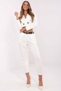 Spodnie Dresowe Model DHJ-SP-20316.87 Ecru - Italy Moda