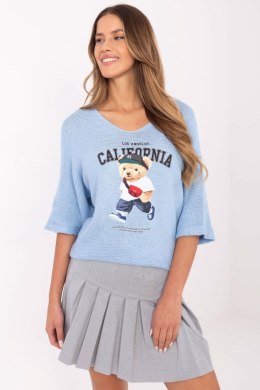 Sweter Damski Model MI-SW-2101.06 Light Blue - Italy Moda