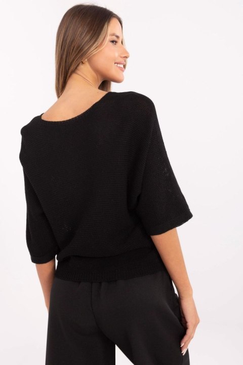 Sweter Damski Model MI-SW-2102.14 Black - Italy Moda Sweter Damski Model MI-SW-2102.14 Black - Italy Moda