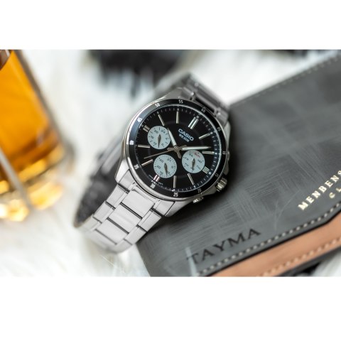 Casio ZEGAREK MĘSKI CASIO MTP-1374D-1A3 (zd063i) + BOX Casio ZEGAREK MĘSKI CASIO MTP-1374D-1A3 (zd063i) + BOX