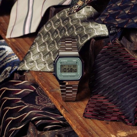 Casio ZEGAREK UNISEX CASIO Retro Vintage A168WA-3A + BOX Casio ZEGAREK UNISEX CASIO Retro Vintage A168WA-3A + BOX