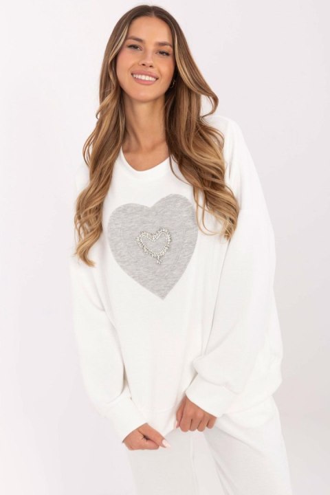 Bluza Damska Model MI-BL-271594.85 Ecru - Italy Moda Bluza Damska Model MI-BL-271594.85 Ecru - Italy Moda