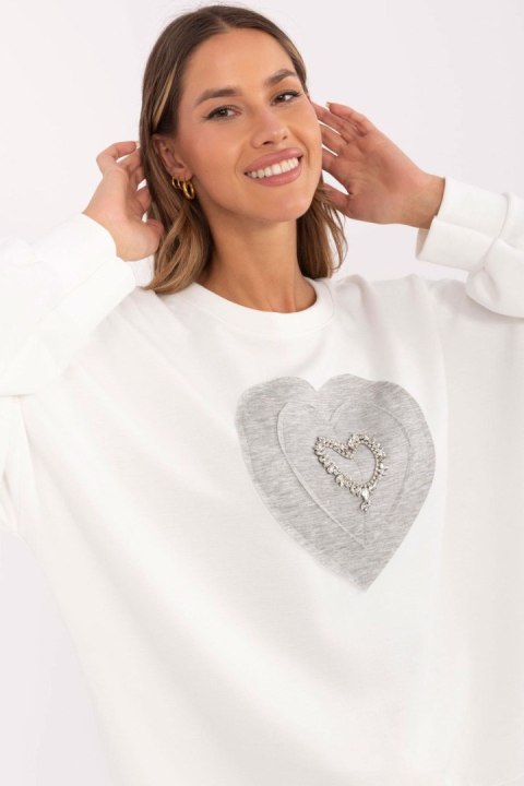 Bluza Damska Model MI-BL-271594.85 Ecru - Italy Moda Bluza Damska Model MI-BL-271594.85 Ecru - Italy Moda