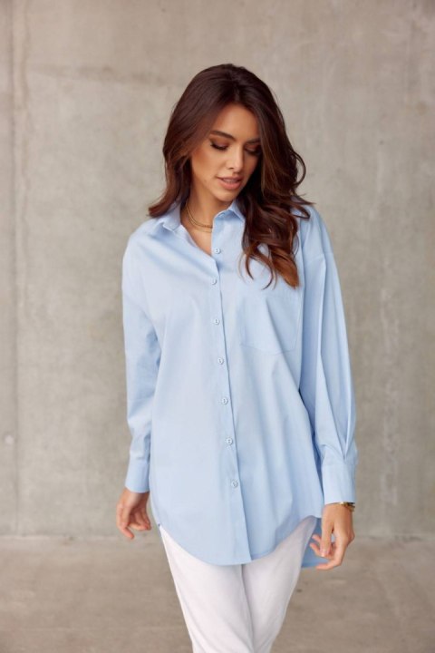 Carolina - koszula damska oversize z imitacją kieszeni Carolina - koszula damska oversize z imitacją kieszeni