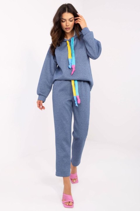 Spodnie Komplet Model DHJ-KMPL-20335.44 Dark Blue - Italy Moda Spodnie Komplet Model DHJ-KMPL-20335.44 Dark Blue - Italy Moda