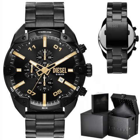 Diesel ZEGAREK MĘSKI DIESEL Spiked Chronograph DZ4644 + BOX Diesel ZEGAREK MĘSKI DIESEL Spiked Chronograph DZ4644 + BOX