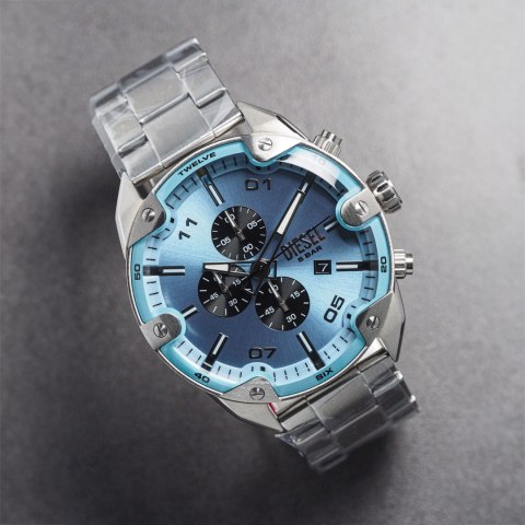 Diesel ZEGAREK MĘSKI DIESEL Spiked Chronograph DZ4655 + BOX Diesel ZEGAREK MĘSKI DIESEL Spiked Chronograph DZ4655 + BOX