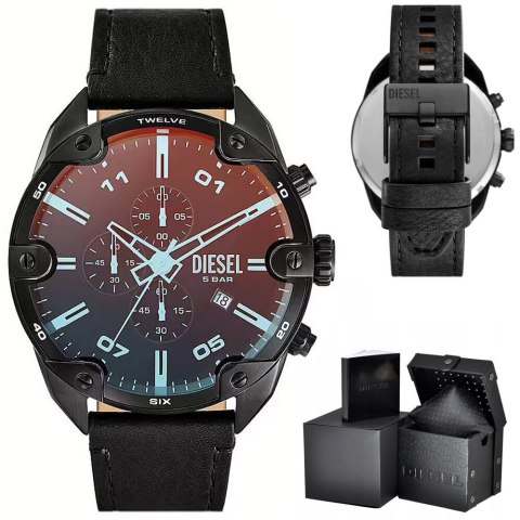 Diesel ZEGAREK MĘSKI DIESEL Spiked Chronograph DZ4667 + BOX Diesel ZEGAREK MĘSKI DIESEL Spiked Chronograph DZ4667 + BOX