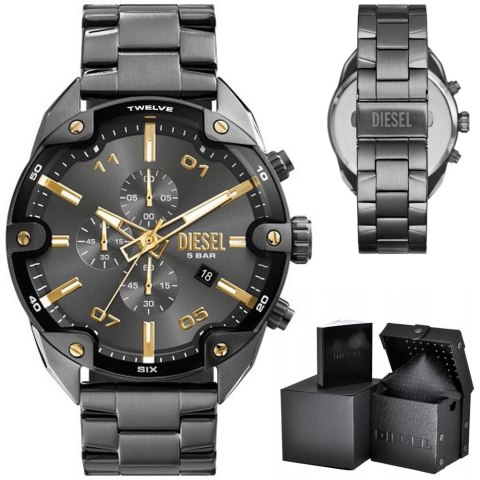Diesel ZEGAREK MĘSKI DIESEL Spiked Chronograph DZ4669 + BOX Diesel ZEGAREK MĘSKI DIESEL Spiked Chronograph DZ4669 + BOX