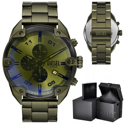 Diesel ZEGAREK MĘSKI DIESEL Spiked Chronograph DZ4670 + BOX Diesel ZEGAREK MĘSKI DIESEL Spiked Chronograph DZ4670 + BOX