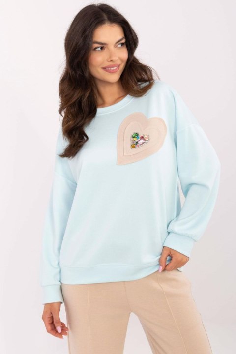 Bluza Damska Model DHJ-BL-20322.72 Light Blue - Italy Moda Bluza Damska Model DHJ-BL-20322.72 Light Blue - Italy Moda