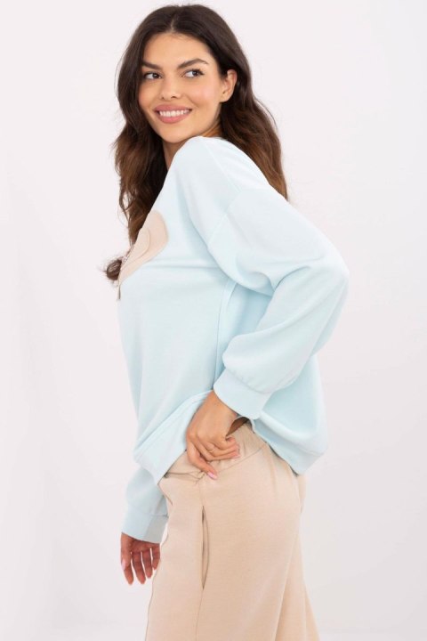 Bluza Damska Model DHJ-BL-20322.72 Light Blue - Italy Moda Bluza Damska Model DHJ-BL-20322.72 Light Blue - Italy Moda