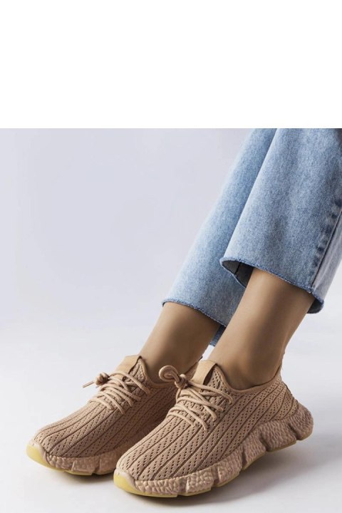 Beżowe sportowe sneakersy Élodie - Solea Beżowe sportowe sneakersy Élodie - Solea