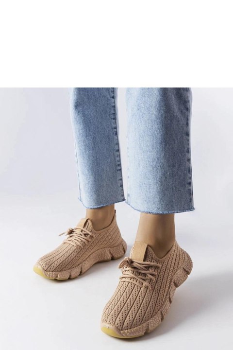 Beżowe sportowe sneakersy Élodie - Solea Beżowe sportowe sneakersy Élodie - Solea